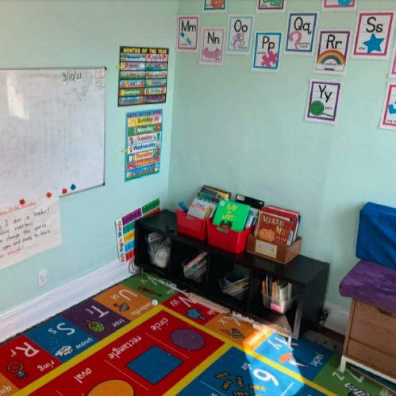 A classroom at the West 4th Pod