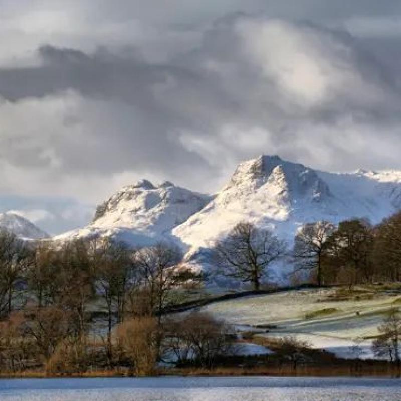 The Langdale Pikes in the Lake District