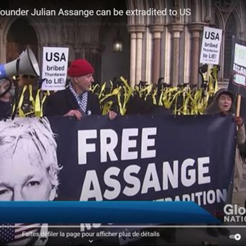 demonstration free Assange
