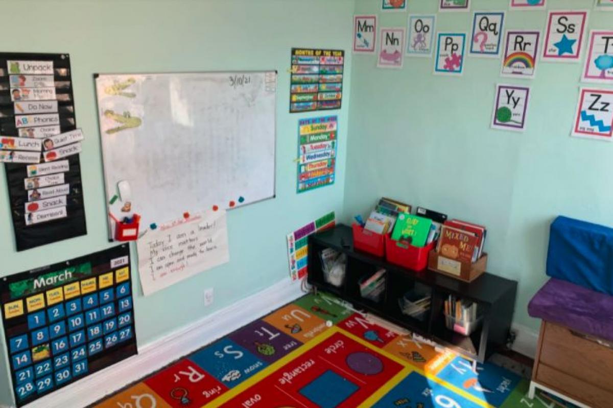 A classroom at the West 4th Pod