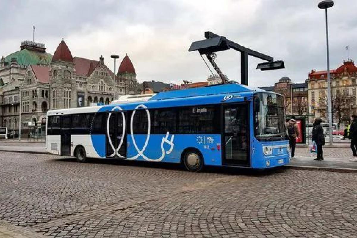an electric bus 